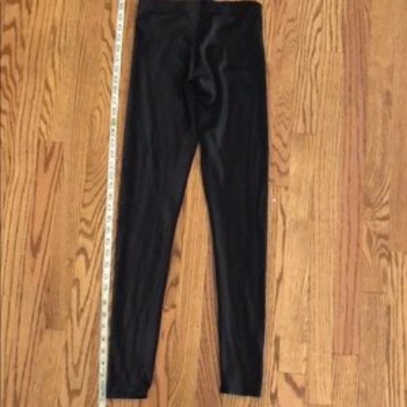 Black Milk Wet Look Black Shiny Leggings Size M - Picture 3 of 8